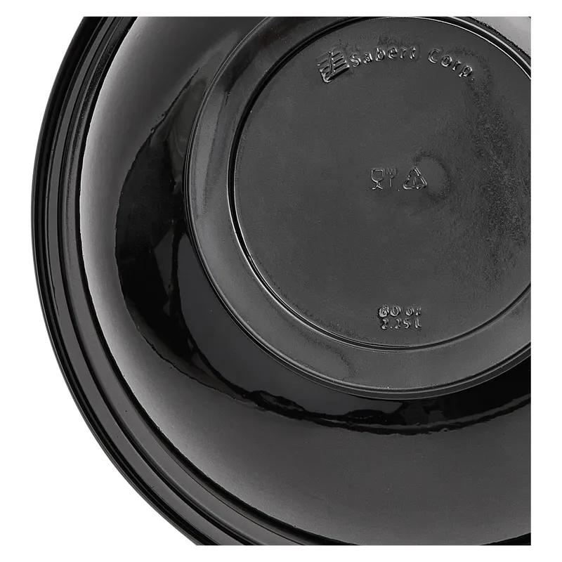 Victoria Bay Bowl 80 OZ PET Black Round Freezer Safe 50/Case