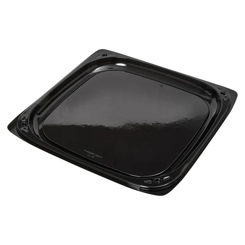 Victoria Bay Serving Tray Base & Lid Combo 14X14X4.54 IN PET Black Clear Square Freezer Safe 25/Case