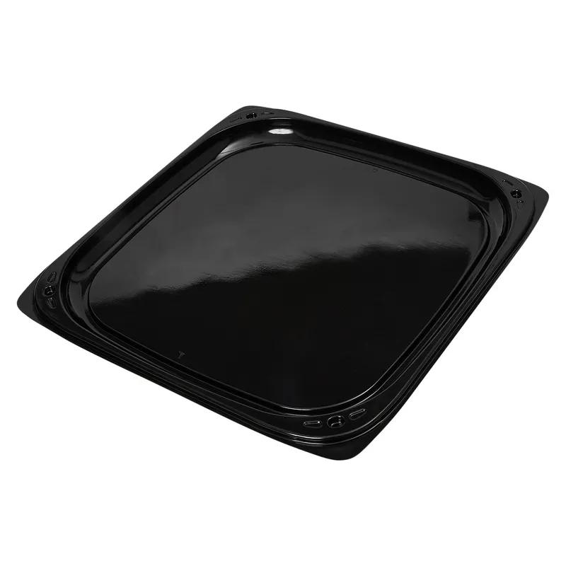 Victoria Bay Serving Tray Base & Lid Combo 16X16X4.56 IN PET Black Clear Square Freezer Safe 25/Case