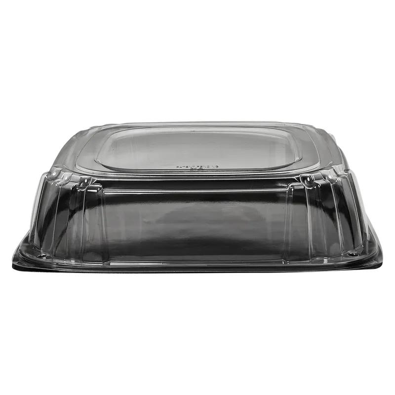 Victoria Bay Serving Tray Base & Lid Combo 16X16X4.56 IN PET Black Clear Square Freezer Safe 25/Case