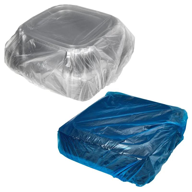 Victoria Bay Serving Tray Base & Lid Combo 16X16X4.56 IN PET Black Clear Square Freezer Safe 25/Case