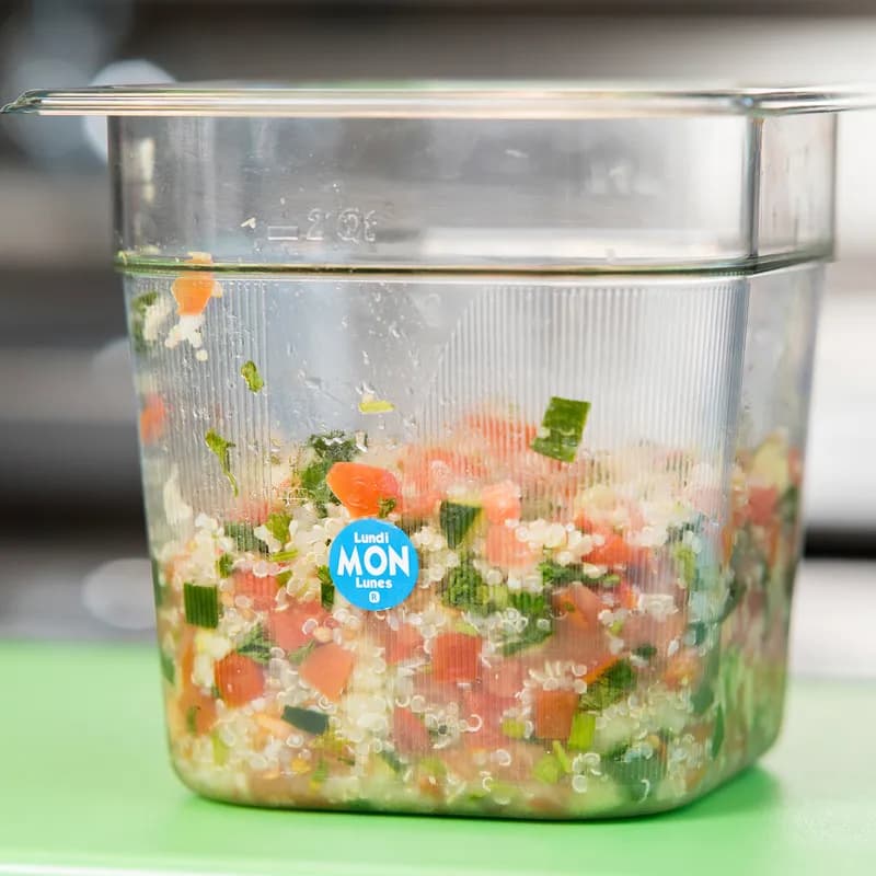 Label 0.75 IN Monday Round Removable Trilingual 2000/Roll