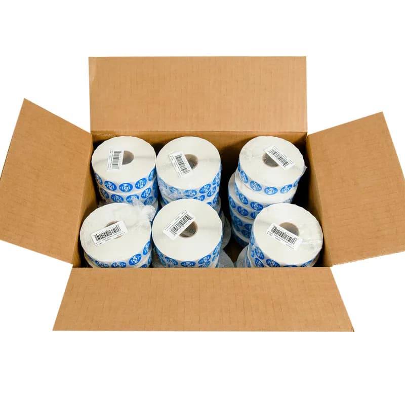 Label 0.75 IN Monday Round Removable Trilingual 2000/Roll