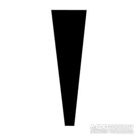 Floral Bag 16X6+1 IN Black Sleeve 250/Box