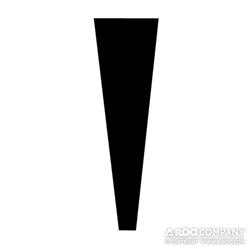 Floral Bag 16X6+1 IN Black Sleeve 250/Box