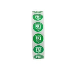 Label 0.75 IN Friday Round Removable Trilingual 2000/Roll