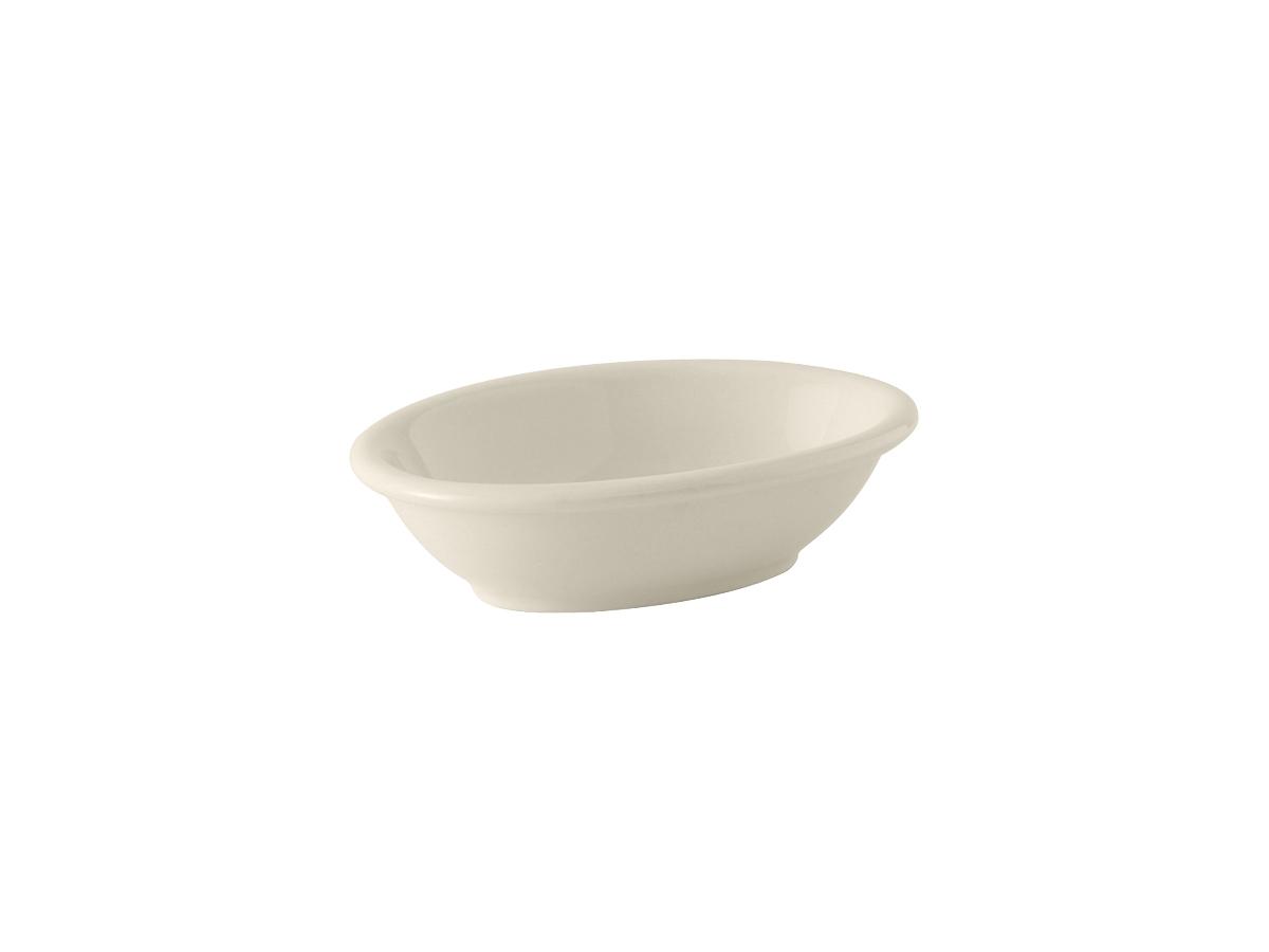 Fruit Dish 5 OZ China Eggshell Oval Fully Vitrified Oven Safe Dishwasher Safe Microwave Oven Safe 12/Case
