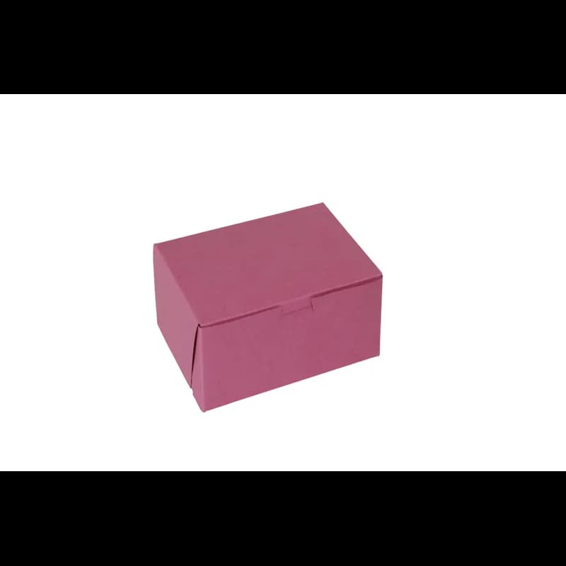 Bakery Box 7X7X4 IN Paperboard Strawberry Corner Lock 1-Piece 200/Bundle
