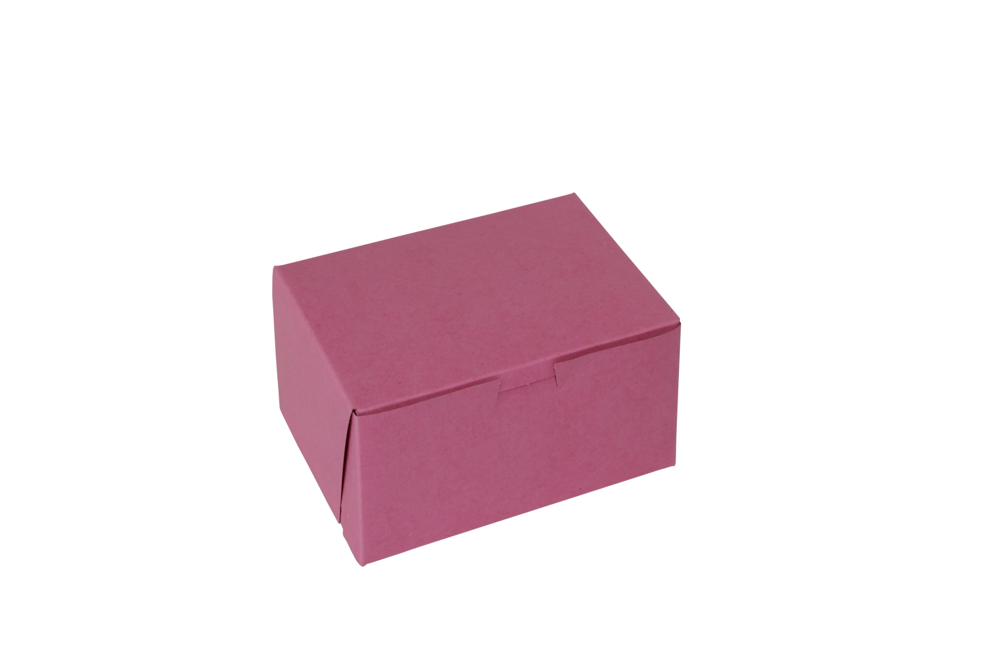 Bakery Box 7X7X4 IN Paperboard Strawberry Corner Lock 1-Piece 200/Bundle