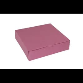 Bakery Box 10X10X2.5 IN Paperboard Strawberry Corner Lock 1-Piece 1/Each