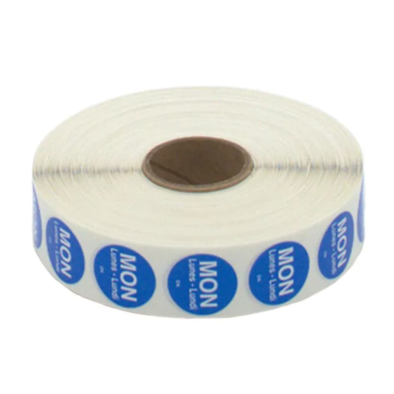 DuraMark Monday Label 0.75 IN 2000/Roll