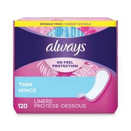 Always® Pad Regular Absorbency Thin 120/Pack