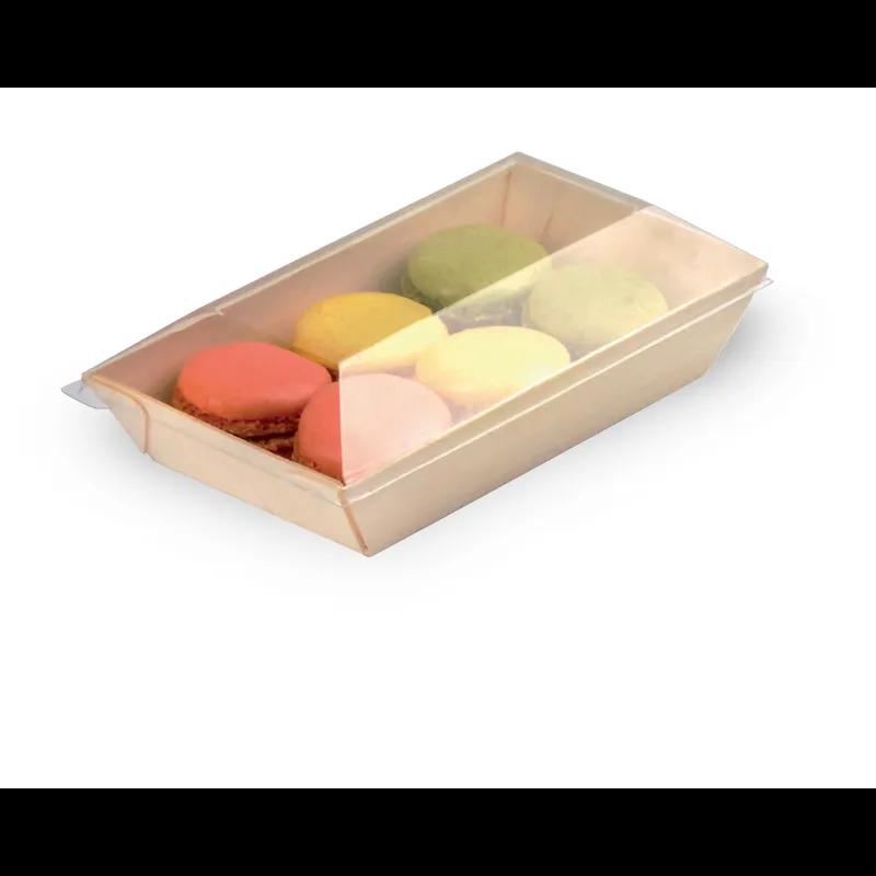 Plate 5.1X2.5X0.79 IN Wood Rectangle Microwave Safe 100 Count/Case