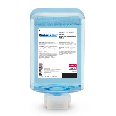 Victoria Bay Hand Soap Foam 1200 mL Fragrance Free Clear Refill VB10 Ultra Clean 2/Case