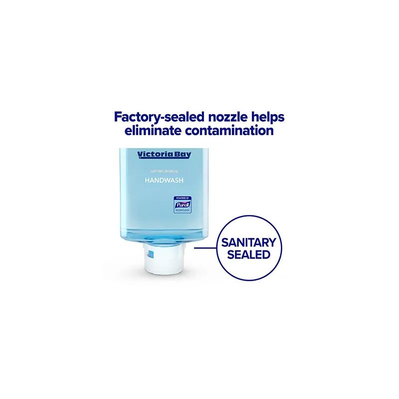 Victoria Bay Hand Soap Foam 1200 mL Fragrance Free Clear Antimicrobial VB10 2/Case