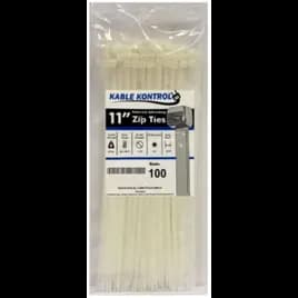 Kable Kontrol Cable Tie 11 IN Natural 100 Count/Pack 1 Count/Case