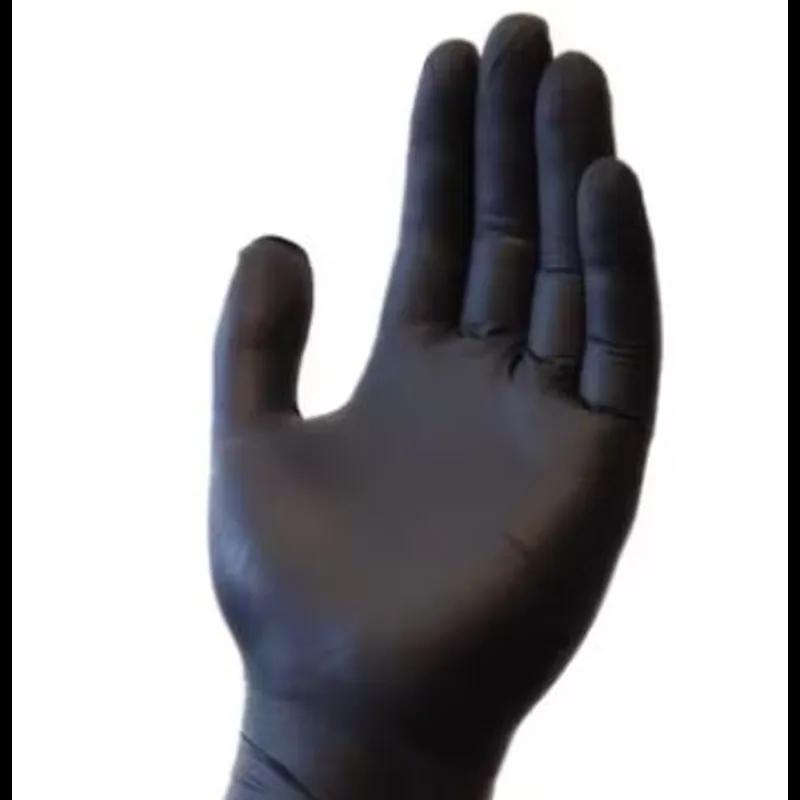 Victoria Bay General Purpose Gloves Large (LG) Black 4MIL Nitrile Disposable Powder-Free 100 Count/Box 10 Box/Case