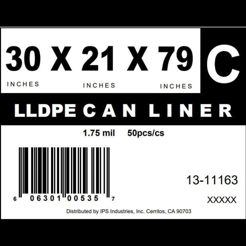 Bun Pan Rack Cover 30X21X79 IN Plastic Clear 1.75MIL 50/Case