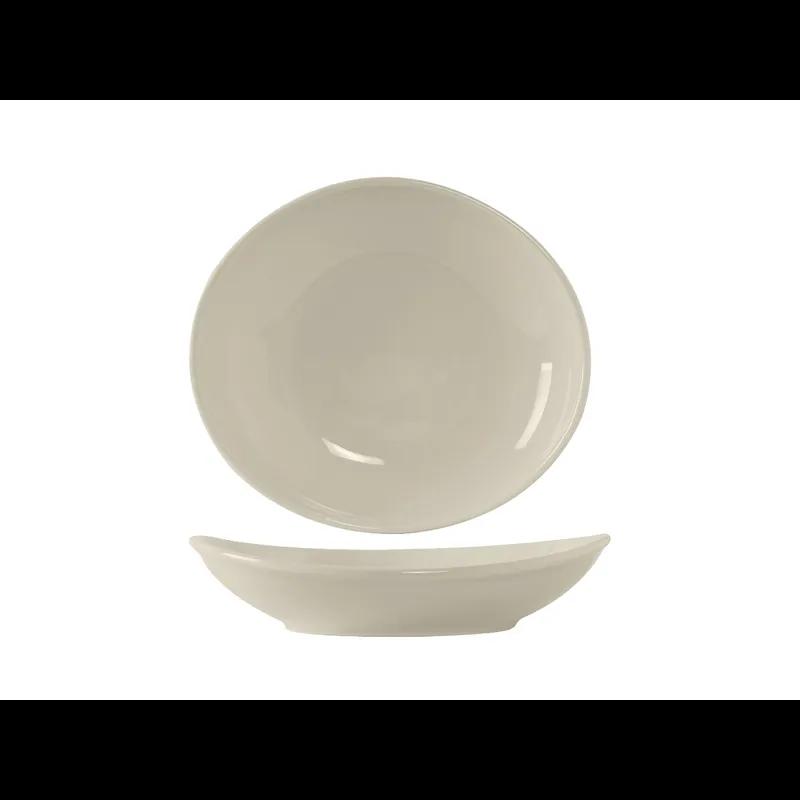Bowl 7X6.125 IN 10.5 OZ China Eggshell Oval Fully Vitrified Oven Safe Dishwasher Safe Microwave Oven Safe 12/Case