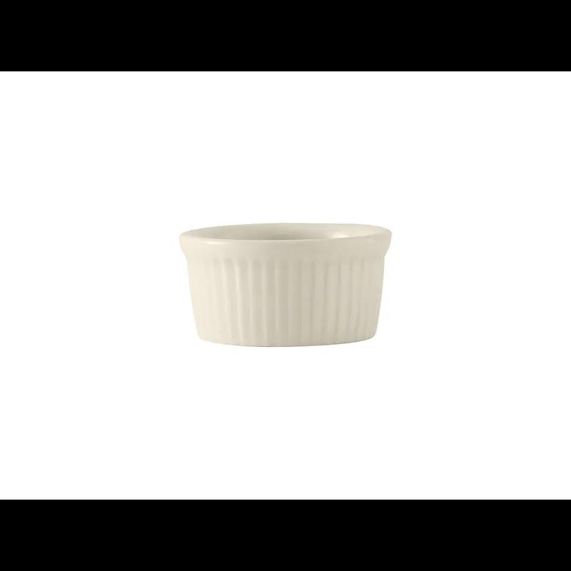 Ramekin 3.625 IN 5.5 OZ China Eggshell Round Fluted Fully Vitrified 48/Case