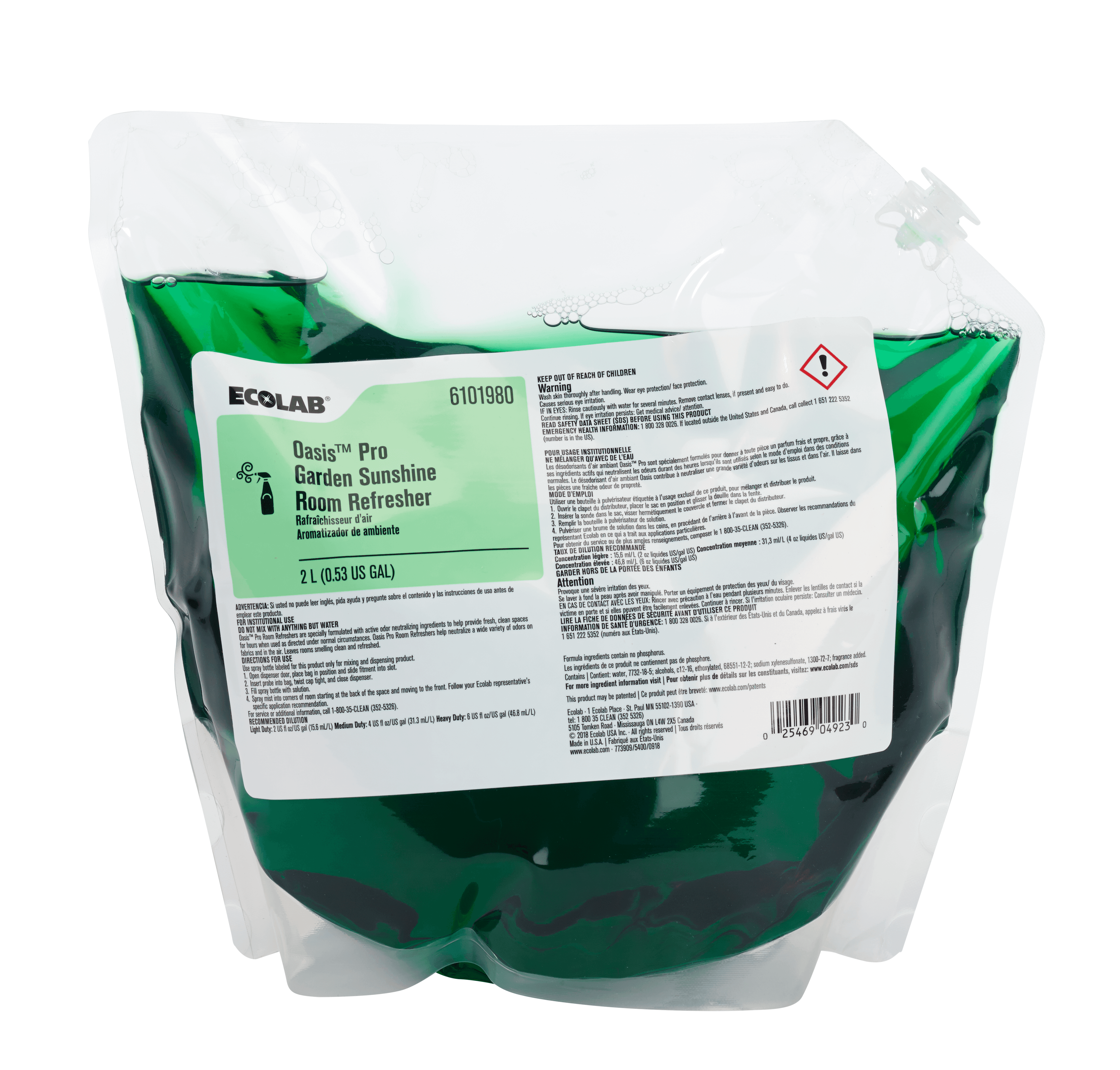 Oasis Pro™ Room Refreshers Air Freshener & Deodorizer Garden Sunshine 2 L 2/Case