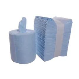 ContecClean Cleaning Cloth 10.5X12 IN Blue 1/2 Fold Perforated Roll 12/Case