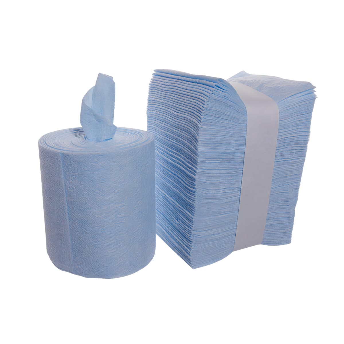 ContecClean Cleaning Cloth 10.5X12 IN Blue 1/2 Fold Perforated Roll 12/Case