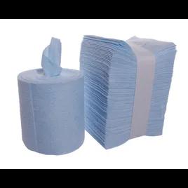 ContecClean Cleaning Cloth 10.5X12 IN Blue 1/2 Fold Perforated Roll 12/Case