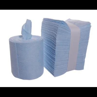 ContecClean Cleaning Cloth 10.5X12 IN Blue 1/2 Fold Perforated Roll 12/Case