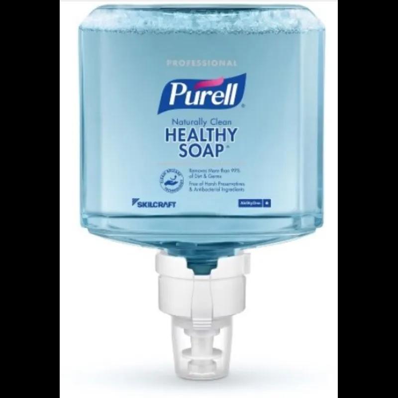 SKILCRAFT® GOJO ES8 Hand Sanitizer Gel 1200 mL Fragrance Free Blue Foaming 2/Case