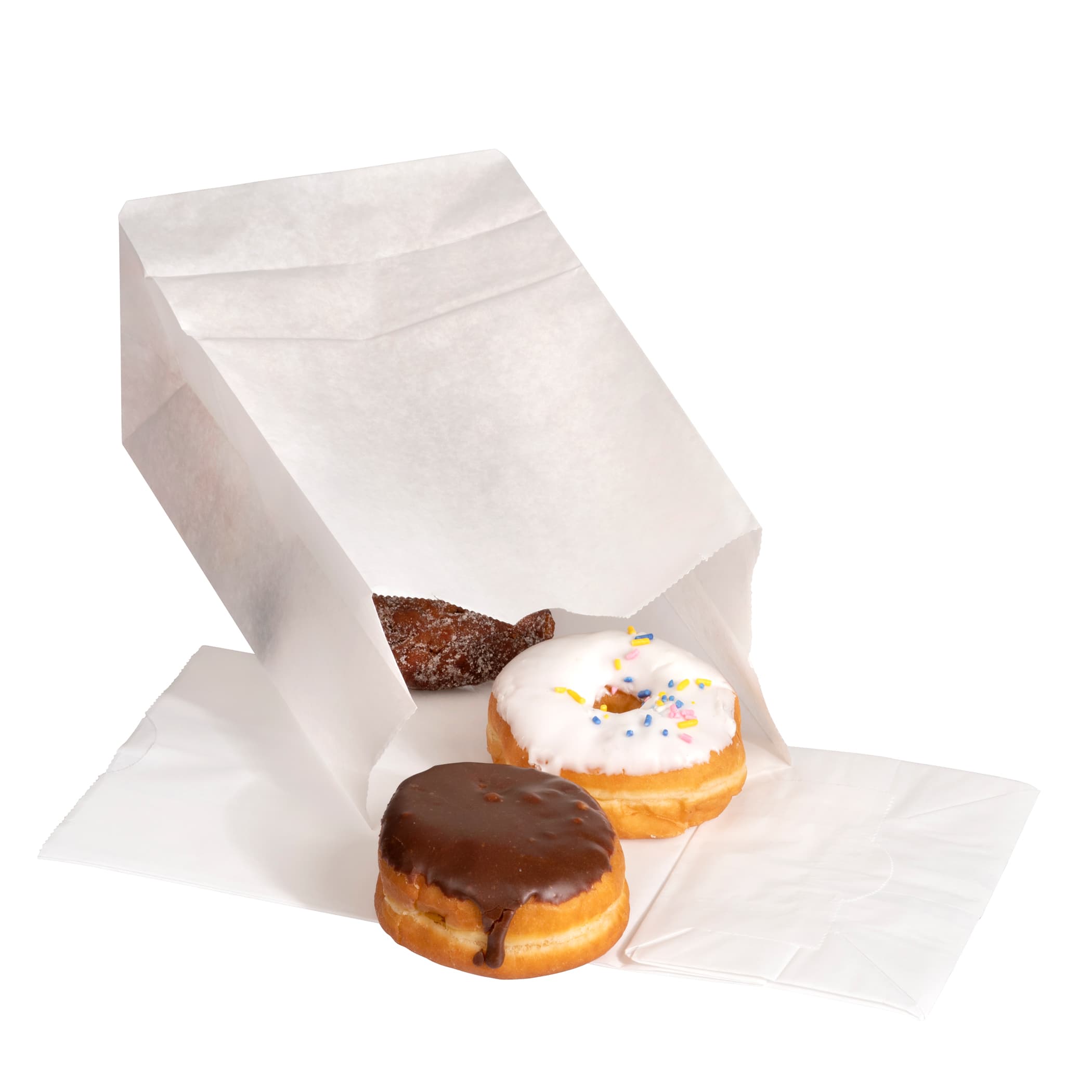 Bakery Bag 6.125X3.875X12.625 IN Wax Coated Paper 8# White Plain 1000/Case
