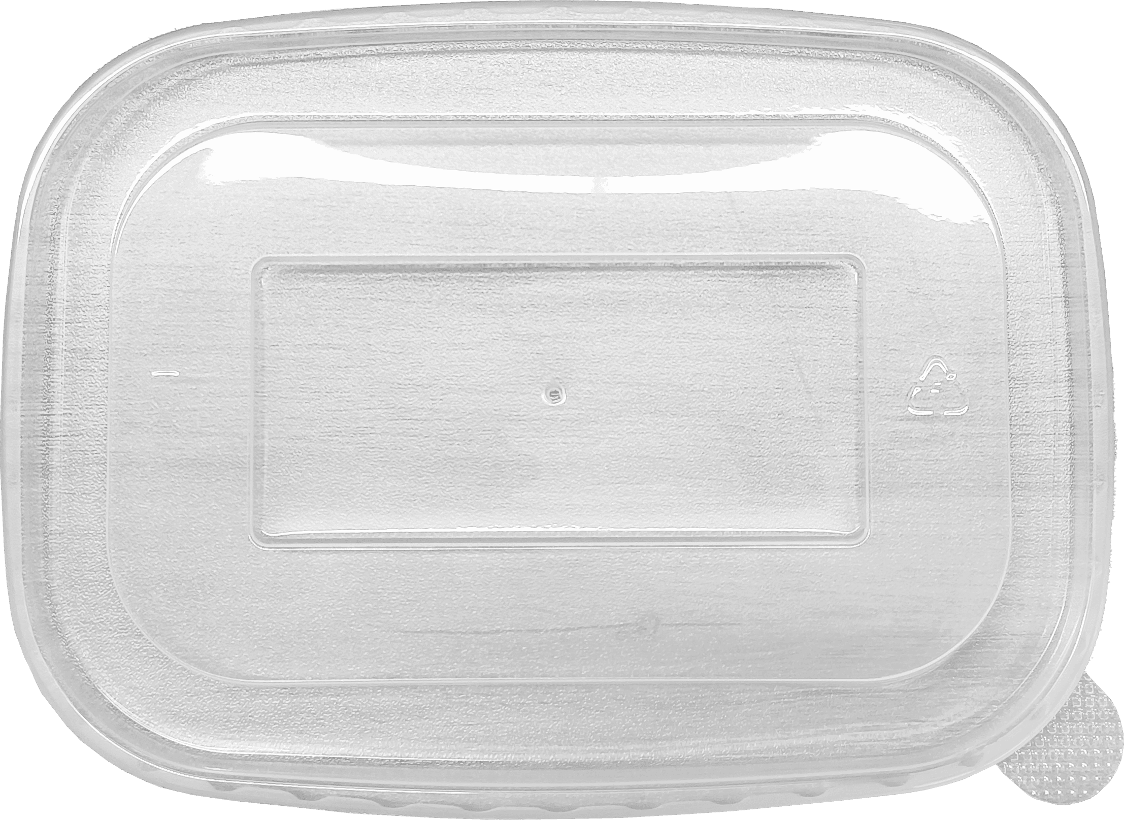 Victoria Bay Lid Flat PP Clear Rectangle For 25-34 OZ Take-Out Container Base 300/Case