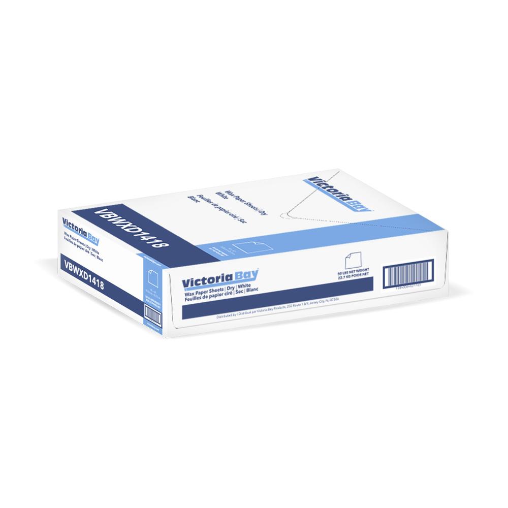 Victoria Bay Sheet 14X18 IN Dry Wax Paper White Microwave Safe Freezer Safe 50 LB 1 Packs/Case