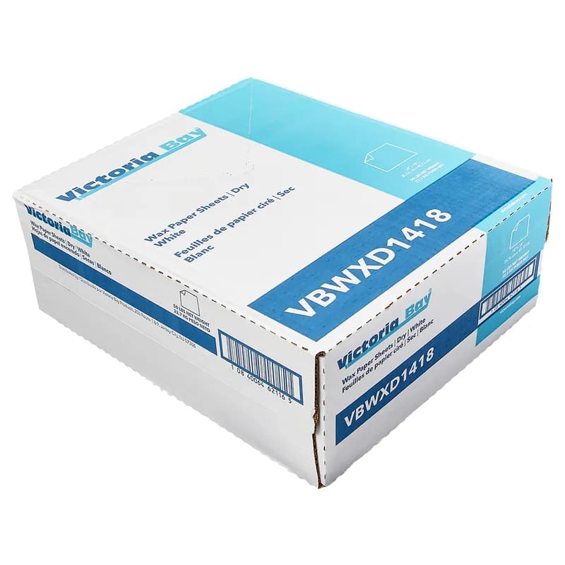 Victoria Bay Sheet 14X18 IN Dry Wax Paper White Microwave Safe Freezer Safe 50 LB 1 Packs/Case