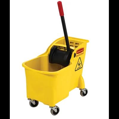 Mop Bucket & Wringer 22.7X13.1X19.1 IN 31 QT Plastic Yellow Black 1/Case