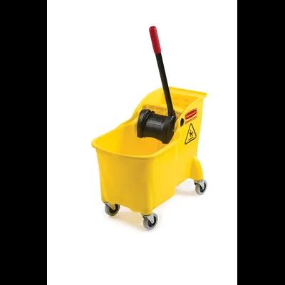 Mop Bucket & Wringer 22.7X13.1X19.1 IN 31 QT Plastic Yellow Black 1/Case