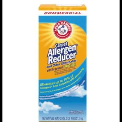 Arm & Hammer Light Scent Carpet Deodorizer 2.663 LB Allergen Reducer Powder Baking Soda 9/Case