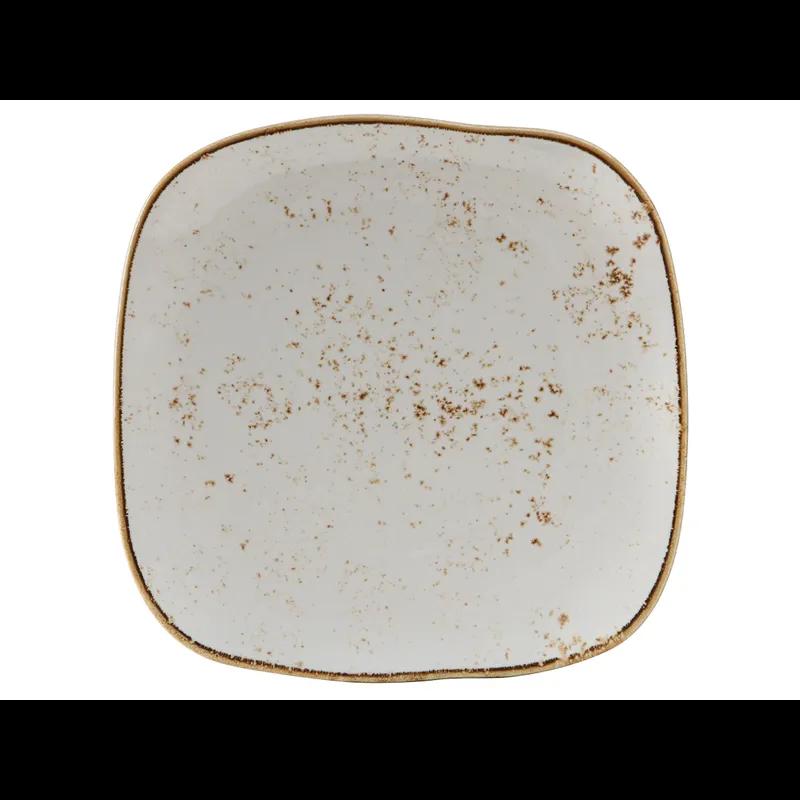 TuxTrendz Artisan Geode Plate 11X11 IN China Agave Square Fully Vitrified 12/Case