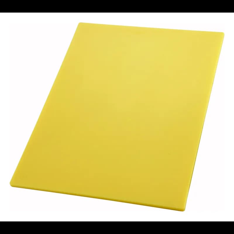 Cutting Board 17.875X12X0.5 IN Plastic Yellow Color Coded 1/Each