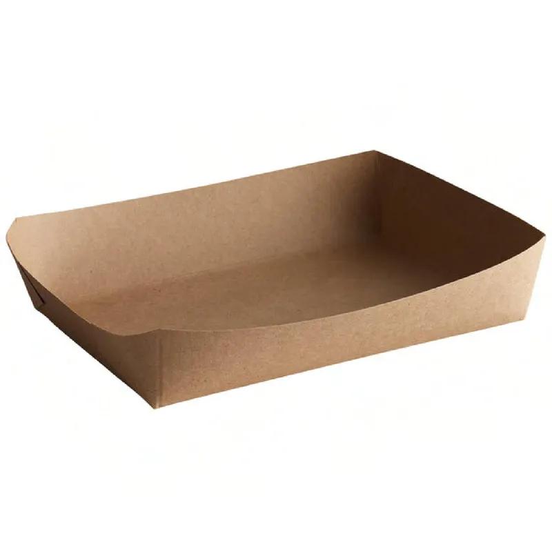 Carry Out Take-Out Tray 8.625X5.5X2.5 IN Kraft With Feet 500/Case