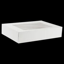 Cake Box 1/2 Size 19X14X4 IN White With Window 50/Case
