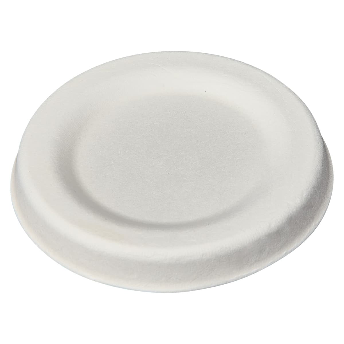 Victoria Bay Lid Pulp Fiber White For 2-4 OZ Souffle & Portion Cup 1000/Case