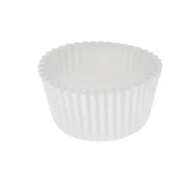 Muffin Baking Cup 2X1.25 IN Paper White Round Fluted 10000/Case