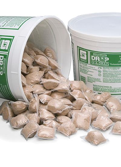 Consume® Drop In A Drain Unscented Drain Treatment Neutral RTU Powder Enzymatic 336 Count/Pack 2 Packs/Case