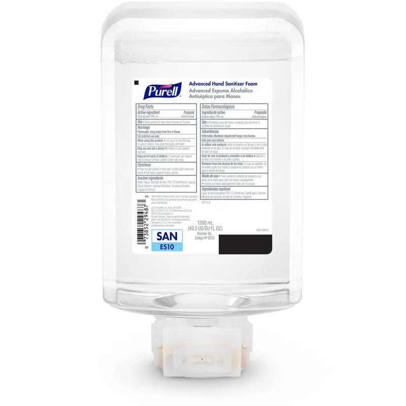 Purell® Advanced Hand Sanitizer Foam 1200 mL 4.33X3.36X8.64 IN Clean Scent For ES10 2/Case