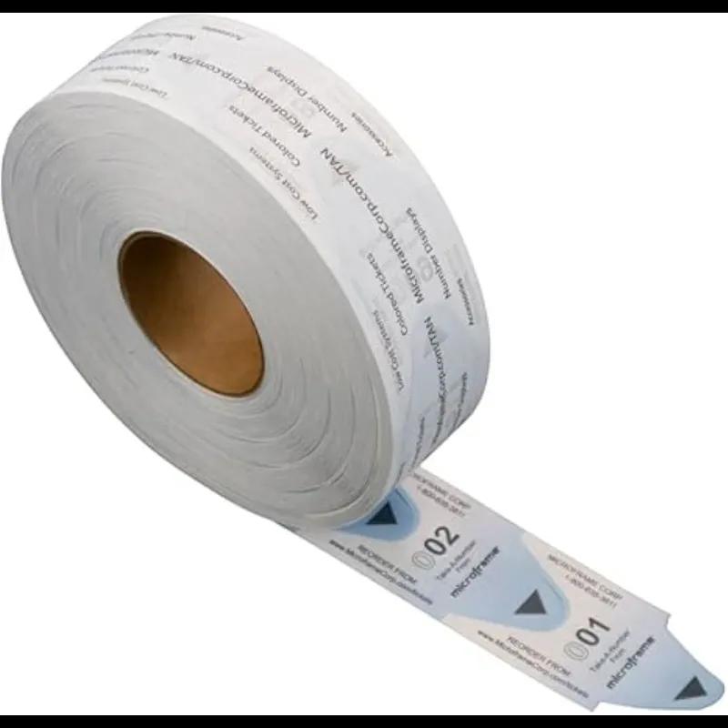 Turn-O-Matic® T80 Take-A-Number Ticket White 3000 Count/Roll 30 Rolls/Case