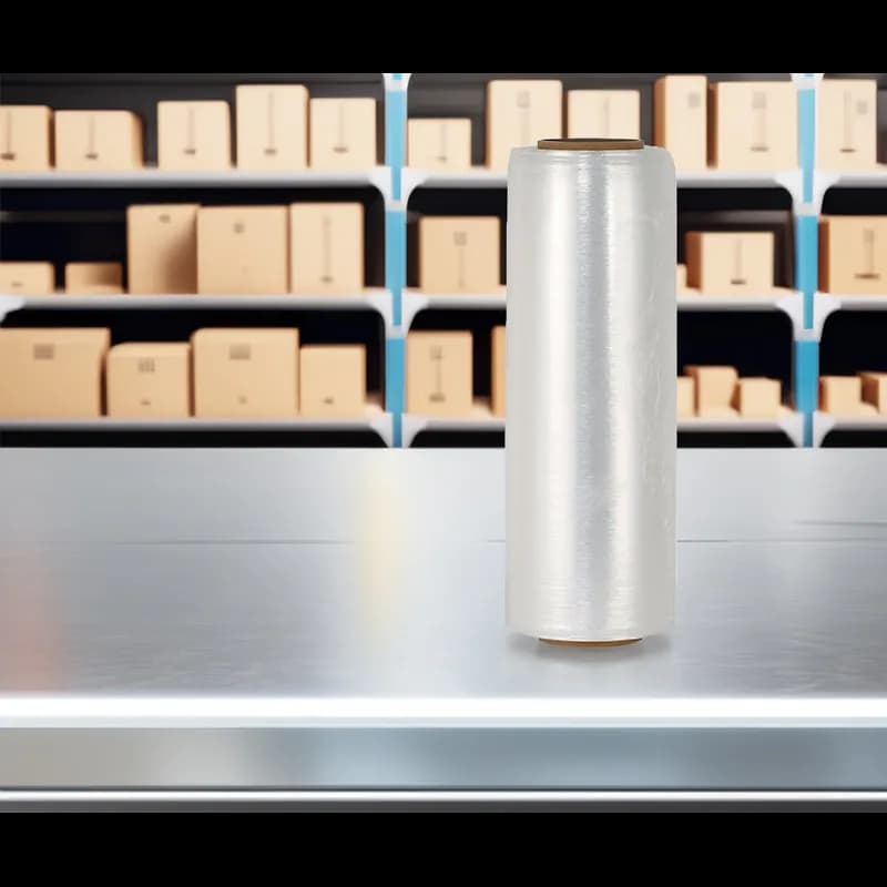 Stretch Film 18IN X1476FT Clear LLDPE 42GA 0.42MIL 10.668MIC 42 Gauge Cast 4 Rolls/Case 64 Rolls/Pallet