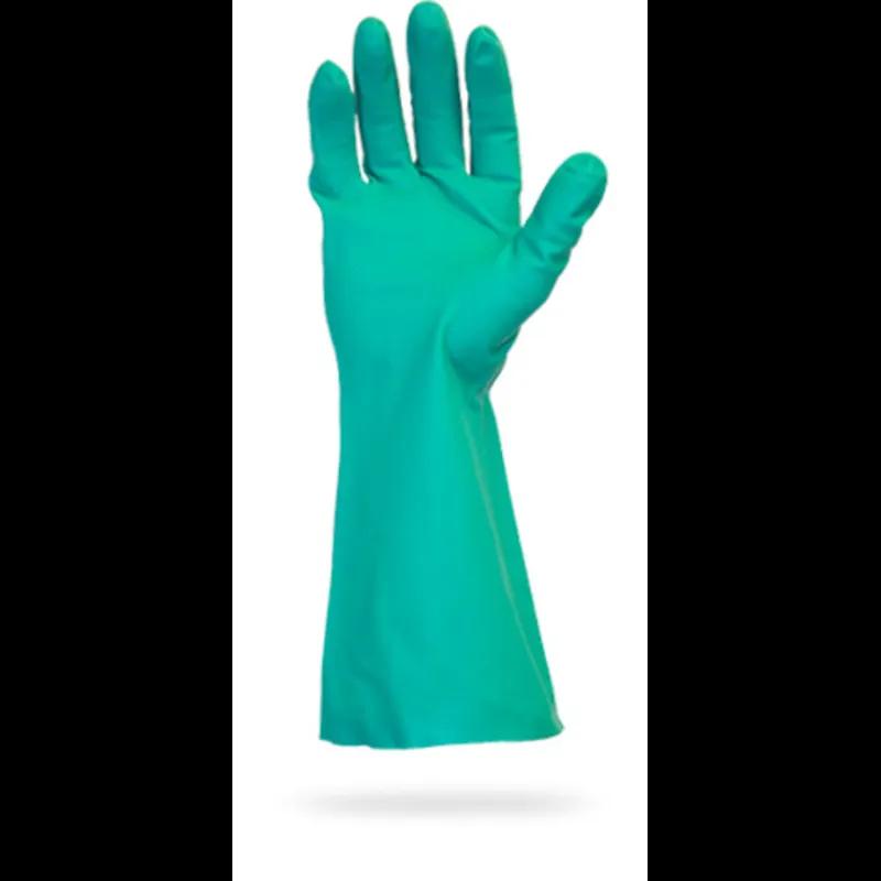 Safety Zone® Gloves Medium (MED) 12 IN Green 11MIL Nitrile Unlined 12 Count/Box 12 Packs/Case 144 Count/Case