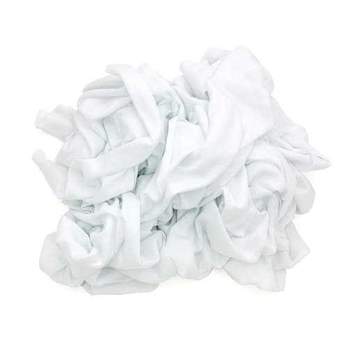 TaskBrand® T-Shirt Rag 10 LB Cotton White Reclaimed 1/Case