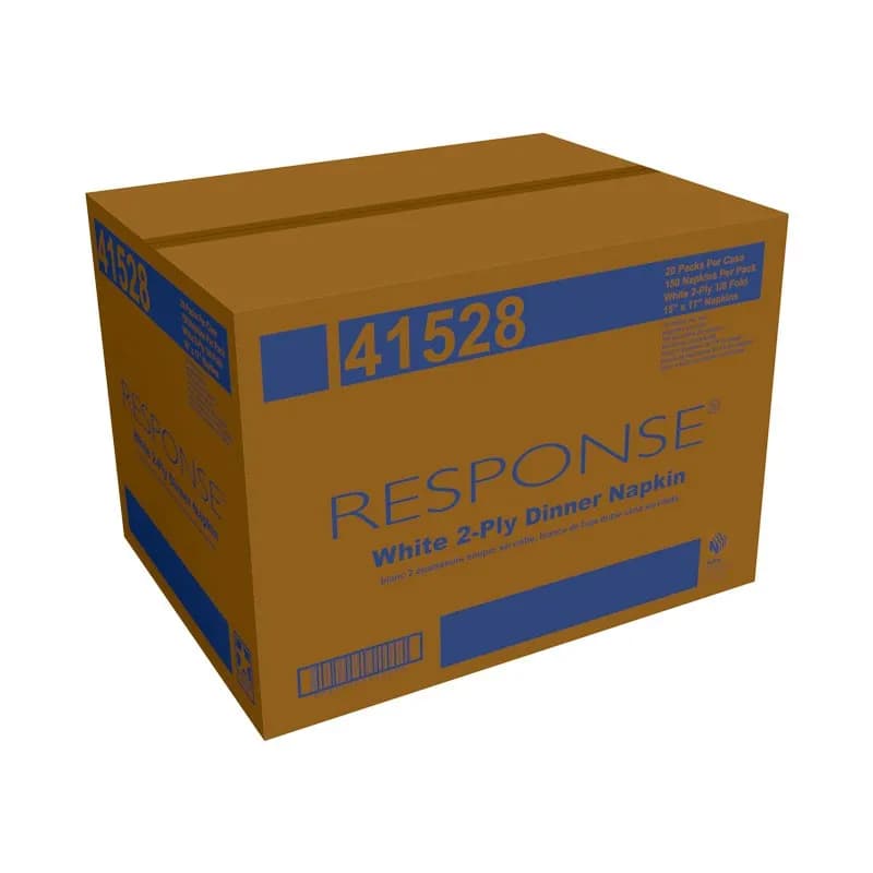 Response® Dinner Napkins 17X15 IN 2PLY 1/8 Fold 150 Count/Pack 20 Packs/Case 3000 Count/Case